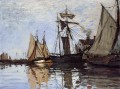 Boote im Hafen von Honfleur Claude Monet